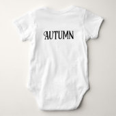 Autumn Leaf Herfst Vibes Baby Bodysuit (Achterkant)