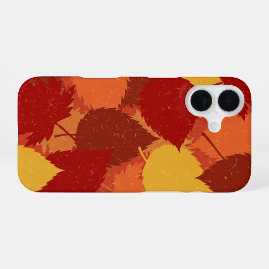 Autumn Leaf Layers iPhone 16 Hoesje (Achterkant horizontaal)