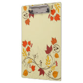 Autumn Leaf-lijnen met  tekst Klembord (Links)