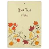 Autumn Leaf-lijnen met  tekst Klembord (Achterkant)