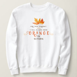 Autumn Leaf Oranje sweatshirt