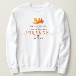 Autumn Leaf Oranje sweatshirt