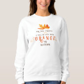 Autumn Leaf Oranje sweatshirt (Voorkant)
