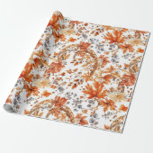 Autumn Leaf Pattern Cadeaupapier (Uitgerold)