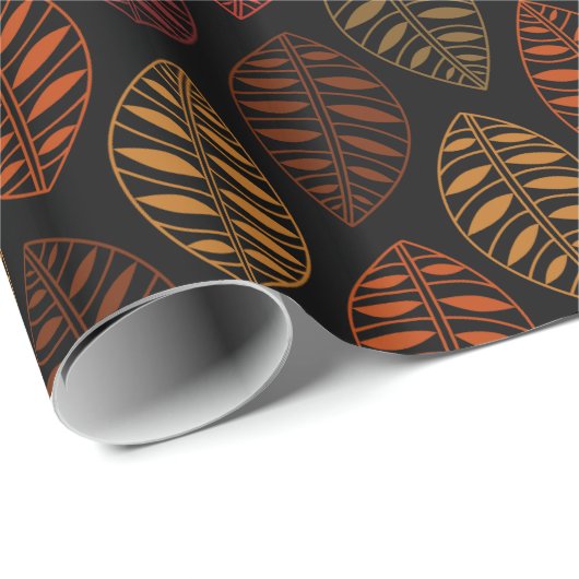 Autumn Leaf Pattern Cadeaupapier (Rol Hoek)