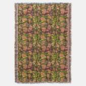 Autumn Leaf Pattern Modern Throw Blanket Deken (Voorkant Verticaal)
