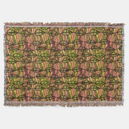 Autumn Leaf Pattern Modern Throw Blanket Deken