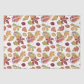 Autumn Leaf Print op White Decoupage Craft Tissuepapier (Voorkant)