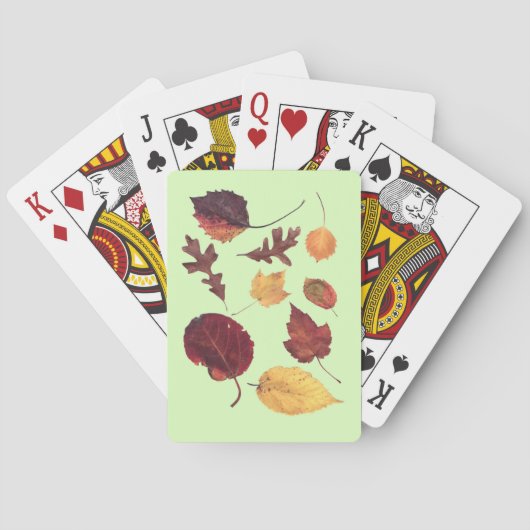 Autumn Leaf Scan speelkaarten (Achterkant)