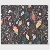Autumn leaf textuur cadeaupapier (Vlak)