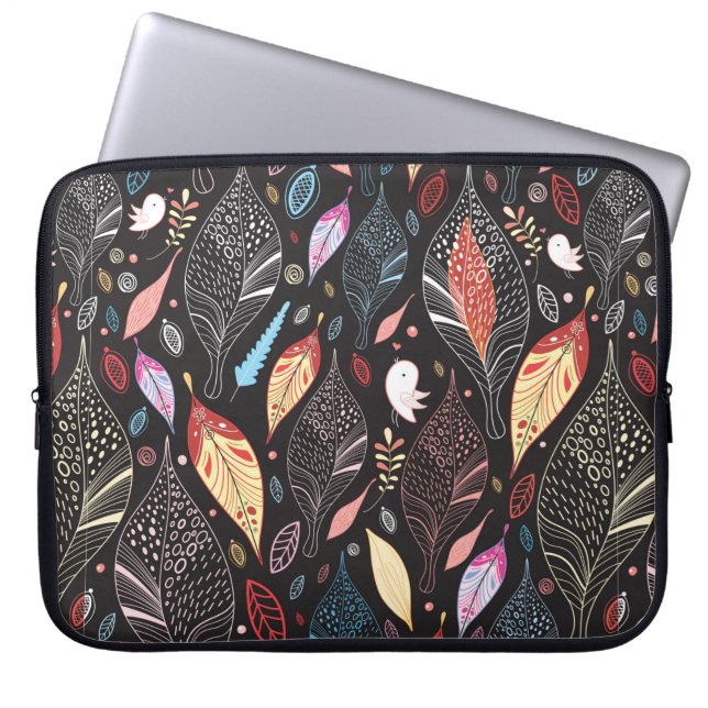 Autumn leaf textuur laptop sleeve (Voorkant)