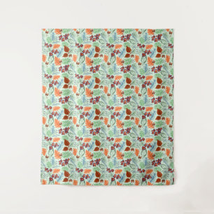 Autumn leaf themed bedsprei wandkleed