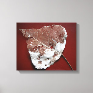 Autumn Leaf Wrapped Canvas Afdruk