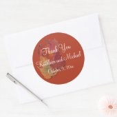 Autumn Leaves 3" Diamètre Mariage Favor Sticker (Enveloppe)