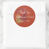 Autumn Leaves 3" Diamètre Mariage Favor Sticker (Sac)