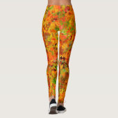 Autumn Leaves Abstract Leggings (Achterkant)