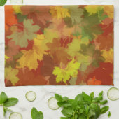 Autumn Leaves Abstract Theedoek (Gevouwen)