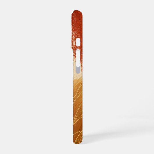 Autumn Leaves and Golden Field Phone Case iPhone 16 Hoesje (Linkerkant)