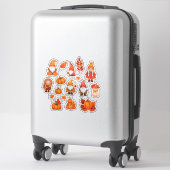 Autumn Leaves and Pumpkins Sticker Set (Sur valise)