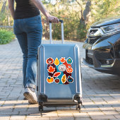 Autumn Leaves and Pumpkins Sticker Set (Valise Insitu)