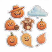 Autumn Leaves and Pumpkins Sticker Set (Devant)