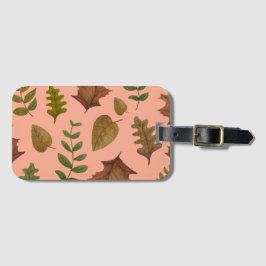 Autumn leaves bagagelabel