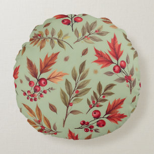 Autumn Leaves beroemd gemaakt door Natasha Us Rond Kussen