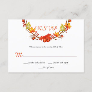 Autumn Leaves Berries Vines RSVP