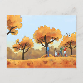 Autumn Leaves Bjornstad A&C briefkaart