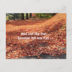 Autumn Leaves Briefkaart