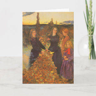 Autumn Leaves by Sir John Everett Millais Kaart