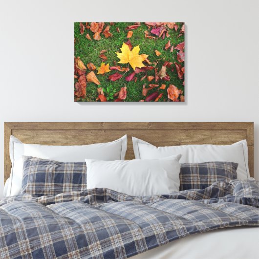 Autumn Leaves Canvas Afdruk (Insitu (Slaapkamer))