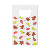 Autumn Leaves Colourfull Kredietkaart Flessenopener (Voorkant)