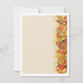 Autumn Leaves Edged Kaart (Achterkant)