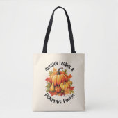 Autumn Leaves en Pumpkins Alsjeblieft Draagtas (Voorkant)