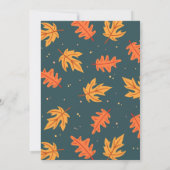 Autumn Leaves en Pumpkins Alsjeblieft Kaart (Achterkant)