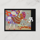 AUTUMN LEAVES EN WIND-/MODE-KOSTUMONTWERPER VISITEKAARTJE (Achterkant)