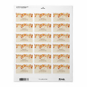 Autumn Leaves Etiket (Full Sheet)