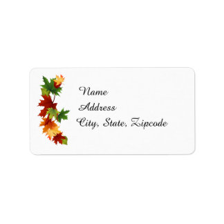 Autumn Leaves Etiket