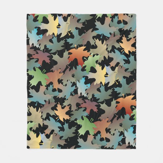 Autumn Leaves Fleece Blanket Deken (Voorkant)