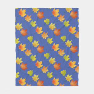 Autumn Leaves Fleece Blanket Deken
