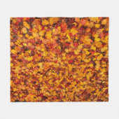 AUTUMN LEAVES FLEECE DEKEN (Voorkant (Horizontaal))