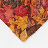AUTUMN LEAVES FLEECE DEKEN (Hoek)