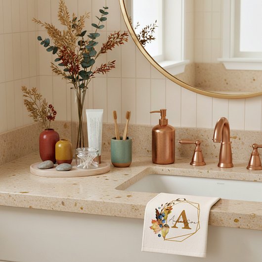 Autumn leaves frame personalized