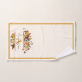 Autumn leaves frame personalized (Serviette à main)