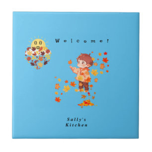 Autumn Leaves Fun Tegeltje