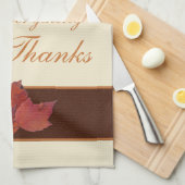 Autumn Leaves geeft Bedankt Kiitchen Towel Theedoek (Quarter Fold)