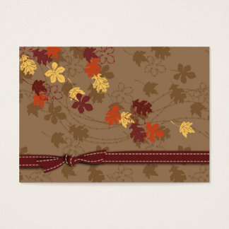 Autumn Leaves Gift Label Visitekaartje
