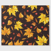Autumn Leaves Gift Wrap | Najaarscadeaubonade Cadeaupapier (Vlak)