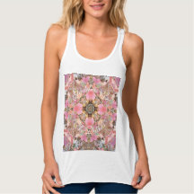Autumn Leaves Goddess Mandala Art Tanktop Tshirt